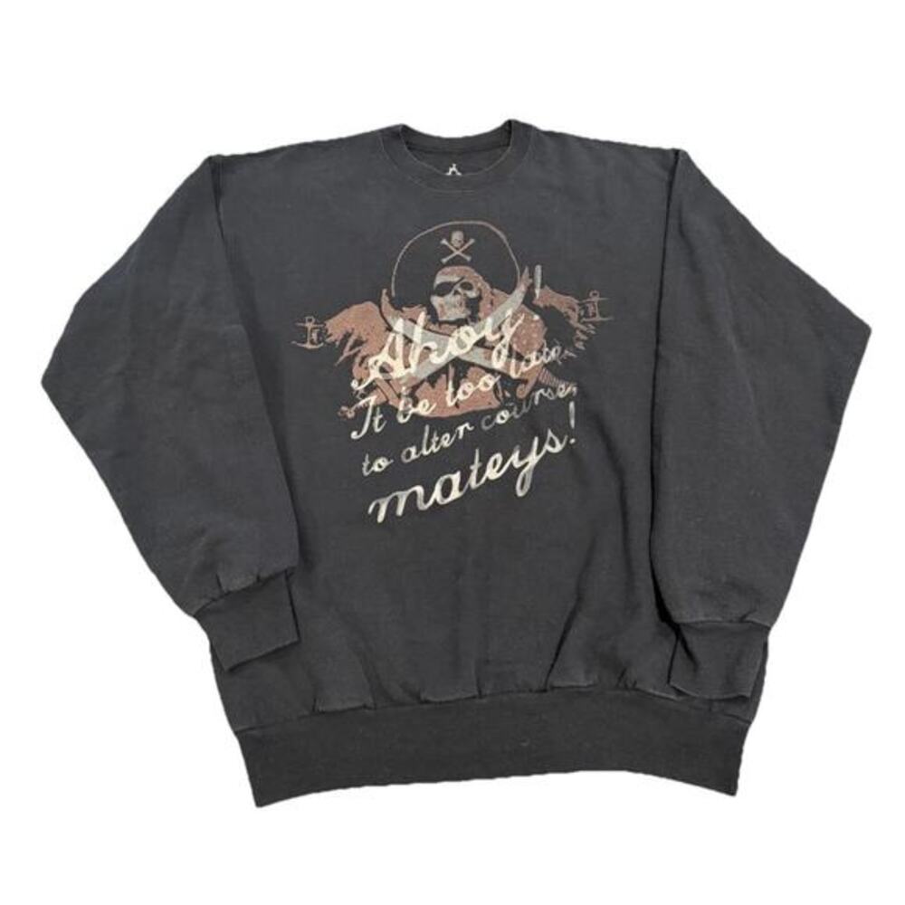 Disney Parks Disneyland Ahoy Pirates Of The Caribbean Medium Crewneck Sweater